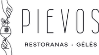 Logotipas PIEVOS // restoranas, gėlės
