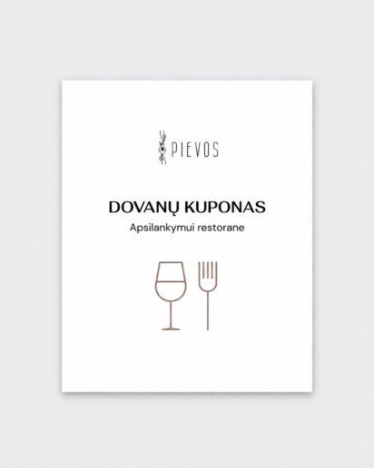 Dovanų kuponas apsilankymui restorane Pievos Birštone