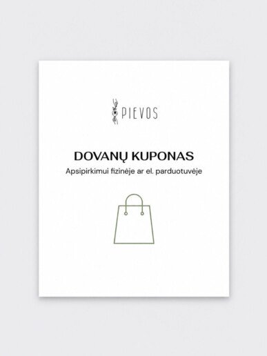 Dovanų kuponas apsipirkimui Pievų fizinėje ar el. parduotuvėje