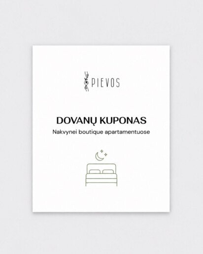 Dovanų kuponas nakvynei apartamentuose Birštone