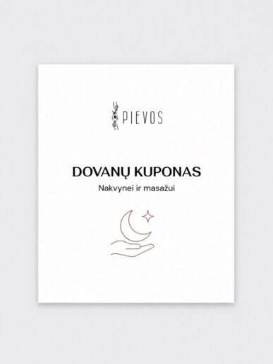 Dovanų kuponas nakvynei ir masažui Pievų apartamentuose Birštone
